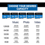MICRODATA 16GB U1 Blue and Black TF(Micro SD) Memory Card, 16GB