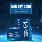 MICRODATA 32GB U1 Blue TF(Micro SD) Memory Card, 32GB
