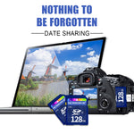 Microdrive 128GB High Speed Class 10 SD Memory Card for All Digital Devices with SD Card Slot, 128GB