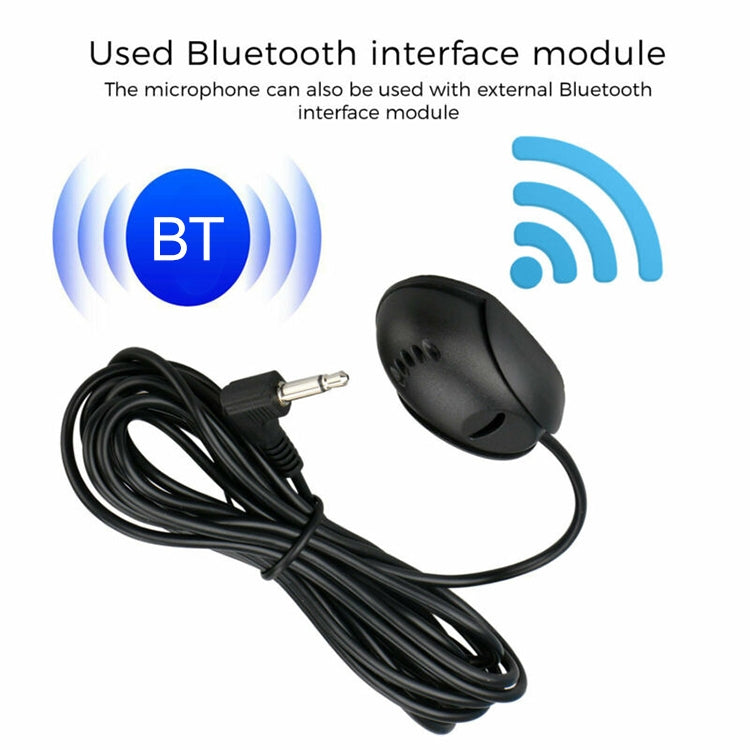 ZJ010MR ميكروفون بلوتوث خارجي بمقبس زاوية 3.5 مم أحادي، مكبر صوت ملاحة GPS للسيارة، الطول: 3 م، 3.5 مم