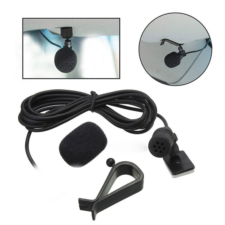 ZJ015MR ميكروفون خارجي بمقبس RCA لوتس، ملاحة DVD للسيارة، الطول: 3 م، مقبس RCA لوتس