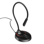 HXSJ F12 360 Degrees Bendable Drive-free USB Computer Microphone, Cable Length: 2.2m
