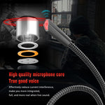 HXSJ F12 360 Degrees Bendable Drive-free USB Computer Microphone, Cable Length: 2.2m