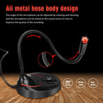HXSJ F12 360 Degrees Bendable Drive-free USB Computer Microphone, Cable Length: 2.2m