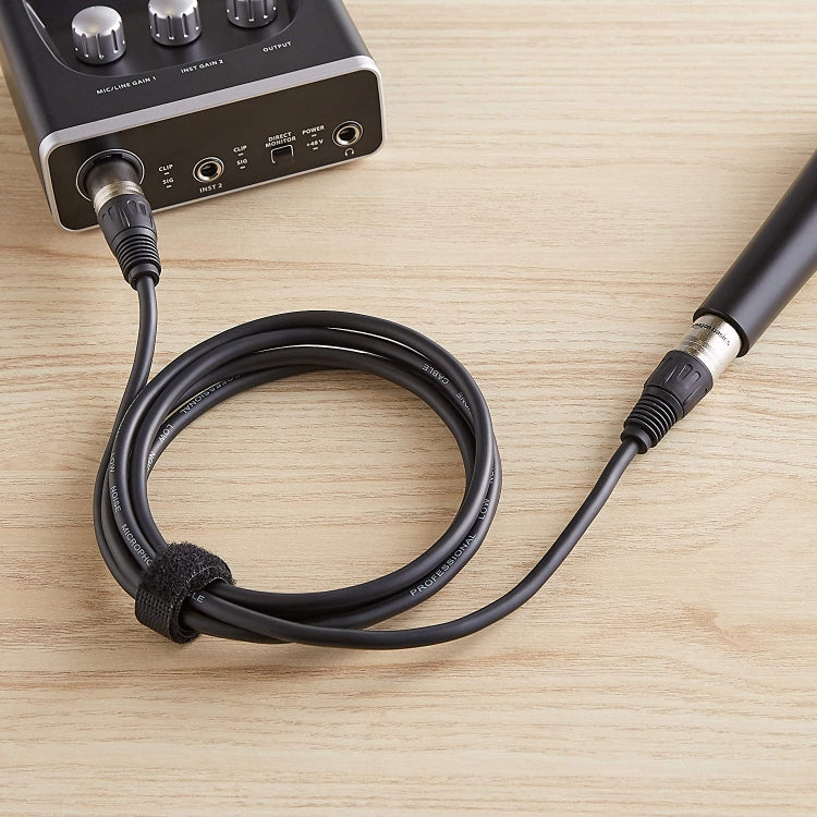 كابل ميكروفون بطول 3 أمتار، XLR ذكر 3 دبابيس إلى XLR أنثى