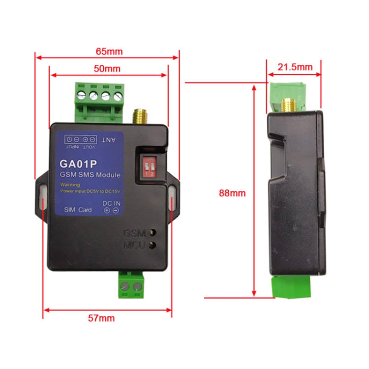 وحدة إنذار هاتف GSM ذكية صغيرة مع إيقاف تشغيل تلقائي وإرسال رسائل SMS، GA01P