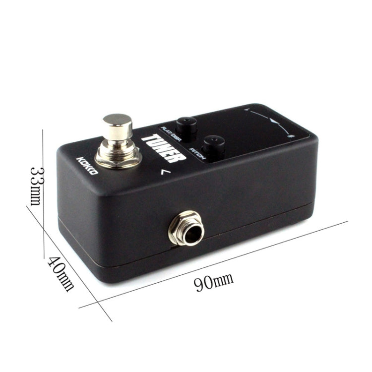 KOKKO FTN2 Gitarren-Mini-Monoblock-Effektpedal mit Stimmgerät, hochempfindlichem Dual-Mode-Display, FTN2