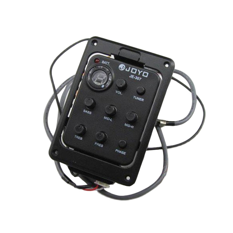 JOYO JE-307 Guitar Pickup 5-Band Equalizer Folk Guitar EQ Acoustic guitarra Pickup Preamp Electric Digital Tuner, JE-307