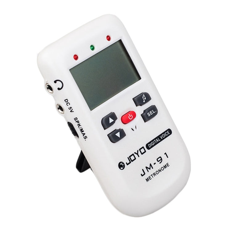 JOYO JM-91 Mini Portable Multi-functional Vocal Metronome Electronic Digital Metronome Tone Generator Tuner for Guitar Violin Ukulele, JM-91 (White)