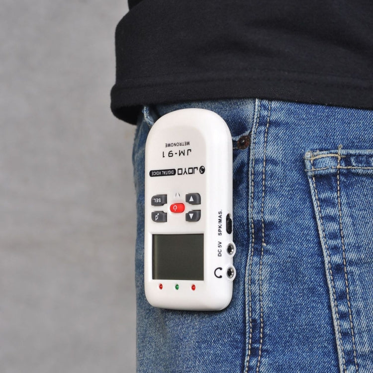 JOYO JM-91 Mini Portable Multi-functional Vocal Metronome Electronic Digital Metronome Tone Generator Tuner for Guitar Violin Ukulele, JM-91 (White)