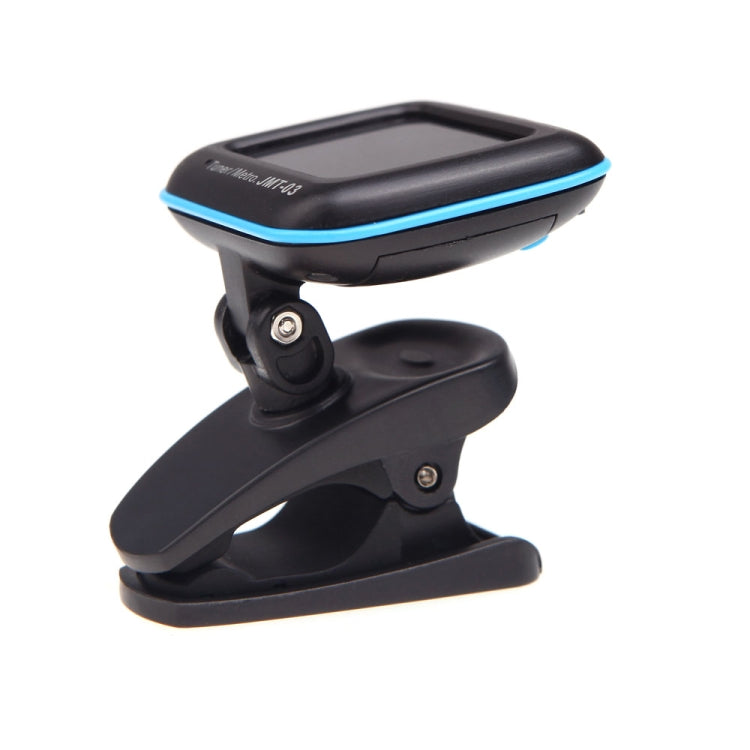 JOYO JMT-03 Portable Clip-on Guitar Tuner Metronome Supports MIC and CLIP Tuning Mode 2-in-1 360-Degree Rotating for Guitar Violin Ukulele, JMT-03