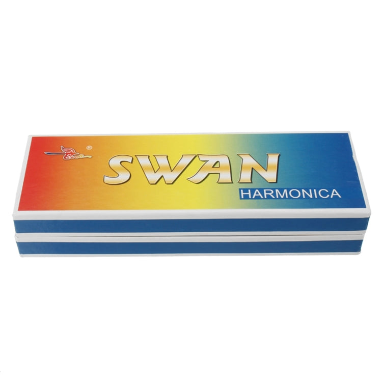 Swan SW24-12A 24-holes Double-sided Harmonica Beginner Polyphony Box Adult Children Beginners Performance, SW24-12A 24-holes Polyphonic Harmonica