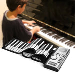 61 Keys Portable Flexible Roll Up Electronic Soft Keyboard Piano with Speakers, 61 Keys