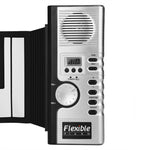 61 Keys Portable Flexible Roll Up Electronic Soft Keyboard Piano with Speakers, 61 Keys