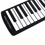61 Keys Portable Flexible Roll Up Electronic Soft Keyboard Piano with Speakers, 61 Keys