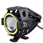 U7 10W 1000LM CREE LED Waterproof IP67 Headlamp Light with Angel Eyes Light for Motorcycle / SUV, DC 12V, U7 10W 1000LM White Light