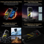 HOTWAV Hyper 7 Rugged Phone, 8 GB + 256 GB, 10800 mAh, 6,6 Zoll, Android 14, MediaTek Dimensity 7050 5G, Netzwerk: 5G, OTG, NFC