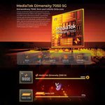 HOTWAV Hyper 7 Rugged Phone, 8 GB + 256 GB, 10800 mAh, 6,6 Zoll, Android 14, MediaTek Dimensity 7050 5G, Netzwerk: 5G, OTG, NFC