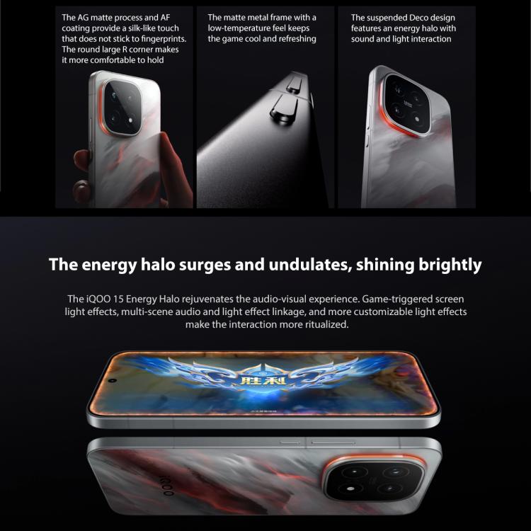 vivo iQOO 15, 12GB+512GB, 6.85 inch Android 16 OriginOS 6 Snapdragon 8 Elite Gen 5 Octa Core, OTG, NFC, Network: 5G, Support Google Play, 12GB+512GB