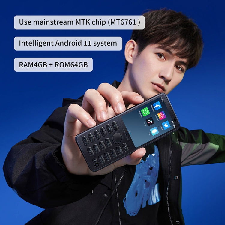 شاشة 2.8 بوصة، أندرويد 11 MTK6761 رباعي النواة حتى 2.0GHz، 21 مفتاح، شبكة 4G، 3GB+32GB