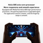 5000mAh Battery, Face ID & Fingerprint Identification, 6.71 inch MIUI 13 MediaTek Helio G85 Octa Core up to 2.0GHz, Network: 4G, Dual SIM, Not Support Google Play, 4GB+128GB