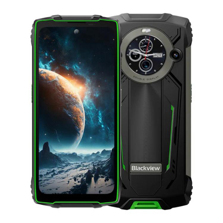 Blackview BV8200 Rugged Phone, 12 GB + 256 GB, 6,5 Zoll + 1,3 Zoll Display, Android 14, MediaTek Helio G100 MT8781, Netzwerk: 4G, NFC