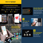 Blackview BV6200 Plus, 8 GB + 256 GB, IP68/IP69K/MIL-STD-810H, 6,56 Zoll, Android 14, Unisoc UMS9230 T606 Octa-Core-Prozessor, Netzwerk: 4G, OTG, NFC