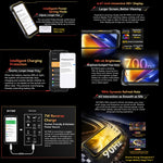 Blackview BV7300 Rugged Phone, 6 GB + 256 GB, IP68/IP69K/MIL-STD-810H, 6,67 Zoll, Android 14, MediaTek Helio G81 MT6769V/CB Octa-Core-Prozessor, Netzwerk: 4G, OTG