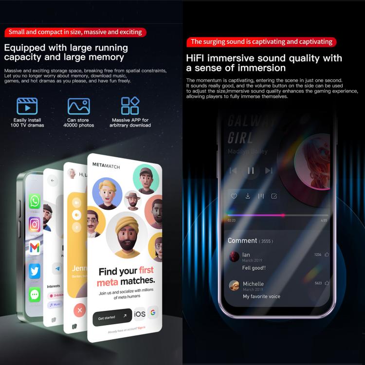 SOYES XS19 Pro, 3GB+32GB, 3.8 inch Android 12.0 MTK6762 Quad Core, Network: 4G, Dual SIM, GPS, OTG, Support Google Play Store, 3GB+32GB