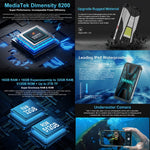 Unihertz Tank 3 / 8849, 16 GB + 512 GB, 200-MP-Kamera, Nachtsicht, 23800-mAh-Akku, 6,79 Zoll Android 13 Dimensity 8200 Octa-Core-Prozessor, Netzwerk: 5G, Tank 3 ohne Laser-Entfernungsmesser