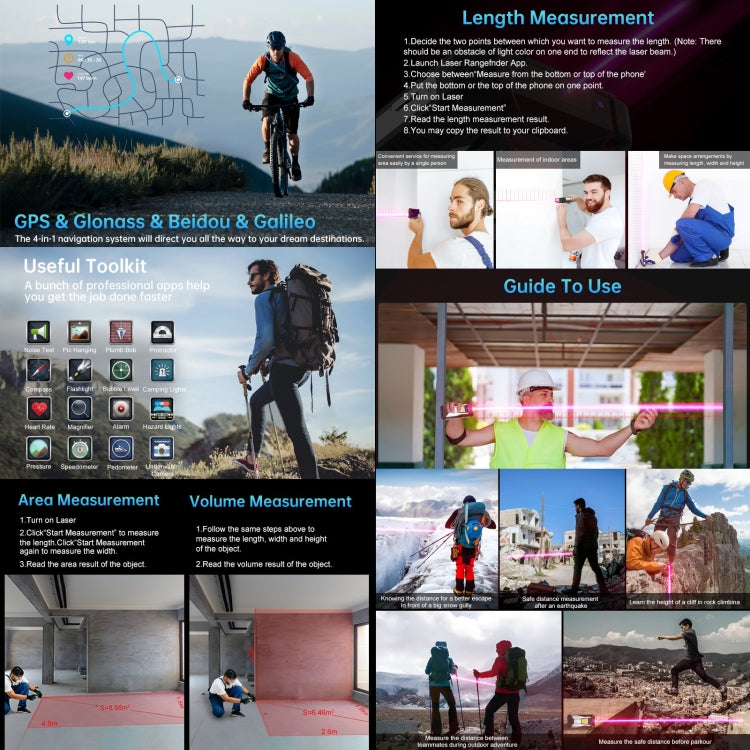 Unihertz Tank 3 / 8849, 16 GB + 512 GB, 200-MP-Kamera, Nachtsicht, 23800-mAh-Akku, 6,79 Zoll Android 13 Dimensity 8200 Octa-Core-Prozessor, Netzwerk: 5G, Tank 3 ohne Laser-Entfernungsmesser