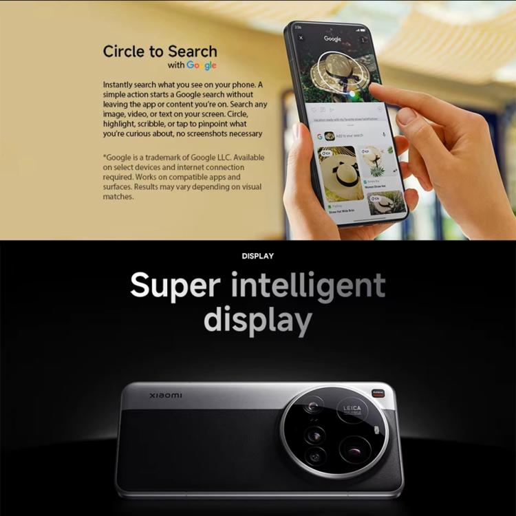 Xiaomi 15 Ultra Global, 16GB+512GB, 3D Ultrasonic Fingerprint, 200MP Camera, 6.73 inch Xiaomi HyperOS 2 Snapdragon 8 Elite Octa Core 3nm, NFC, Network: 5G, Xiaomi 15 Ultra Global, 16GB+512GB (Black)