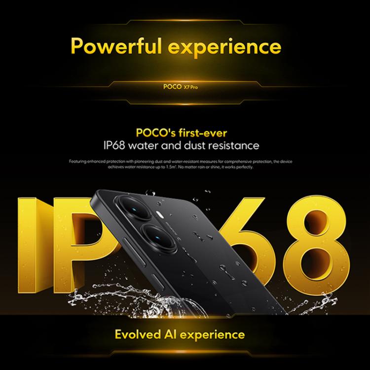 Xiaomi POCO X7 Pro 5G Global, 12GB+256GB, In-screen Fingerprint, 6.67 inch Xiaomi HyperOS 2 MediaTek Dimensity 8400-Ultra Octa Core, NFC, Network: 5G, 12GB+256GB