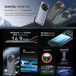 Oukitel WP35 Pro 5G Rugged Phone, 12 GB + 512 GB, 6,6 Zoll, MediaTek Dimensity 6300 Octa-Core, NFC, OTG, Netzwerk: 5G, WP35 Pro 5G