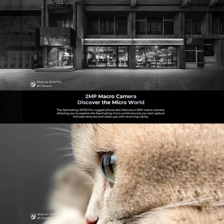 Oukitel WP35 Pro 5G Rugged Phone, 12 GB + 512 GB, 6,6 Zoll, MediaTek Dimensity 6300 Octa-Core, NFC, OTG, Netzwerk: 5G, WP35 Pro 5G