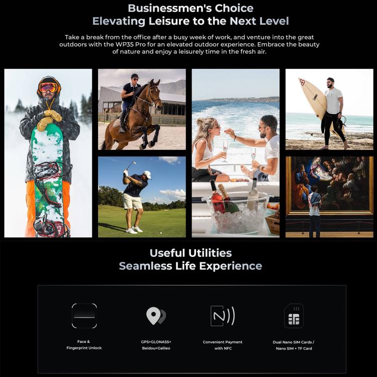 Oukitel WP35 Pro 5G Rugged Phone, 12 GB + 512 GB, 6,6 Zoll, MediaTek Dimensity 6300 Octa-Core, NFC, OTG, Netzwerk: 5G, WP35 Pro 5G