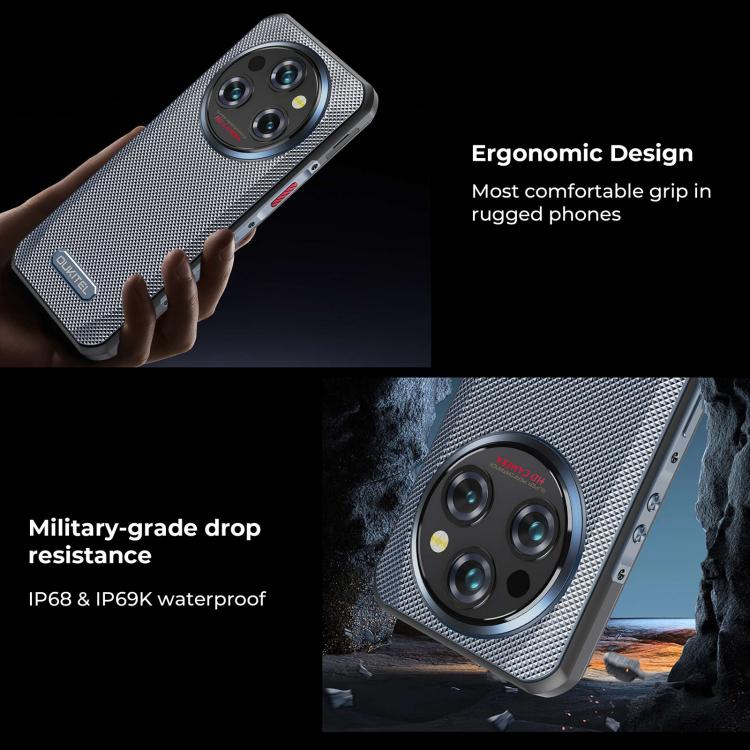 Oukitel WP35 Pro 5G Rugged Phone, 12 GB + 512 GB, 6,6 Zoll, MediaTek Dimensity 6300 Octa-Core, NFC, OTG, Netzwerk: 5G, WP35 Pro 5G