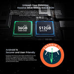 Oukitel WP35 Pro 5G Rugged Phone, 12 GB + 512 GB, 6,6 Zoll, MediaTek Dimensity 6300 Octa-Core, NFC, OTG, Netzwerk: 5G, WP35 Pro 5G