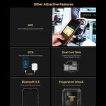 Oukitel WP23 Plus Rugged Phone, 8 GB + 256 GB, 6,52 Zoll, Android 14.0, Unisoc T606 Octa-Core-Prozessor, NFC, OTG, Netzwerk: 4G, WP23 Plus