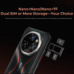 Oukitel WP55 Pro 5G Rugged Phone, 16 GB + 512 GB, 108-MP-Kamera, Fingerabdrucksensor, 6,6 Zoll, Android 15, MediaTek Dimensity 7025 Octa-Core-Prozessor, NFC, OTG, Netzwerk: 5G, WP55 Pro