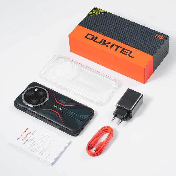 Oukitel WP55 5G Rugged Phone, 12 GB + 256 GB, 108-MP-Kamera, Fingerabdrucksensor, 6,6 Zoll MediaTek Dimensity 7025 Octa-Core-Prozessor, NFC, OTG, Netzwerk: 5G, WP55