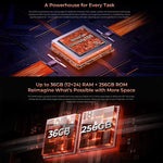 Oukitel WP55 5G Rugged Phone, 12 GB + 256 GB, 108-MP-Kamera, Fingerabdrucksensor, 6,6 Zoll MediaTek Dimensity 7025 Octa-Core-Prozessor, NFC, OTG, Netzwerk: 5G, WP55