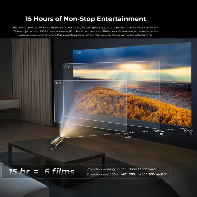 Oukitel WP100 TITAN 5G Projector Rugged Phone, 16GB+512GB, 200MP Camera, Fingerprint Identification, 6.8 inch Android 14 MediaTek Dimensity 7300 Octa Core, NFC, OTG, Network: 5G, WP100 TITAN