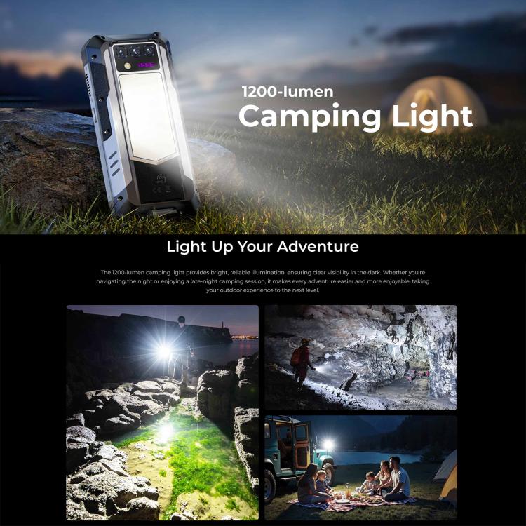 Oukitel WP100 TITAN 5G Projector Rugged Phone, 16GB+512GB, 200MP Camera, Fingerprint Identification, 6.8 inch Android 14 MediaTek Dimensity 7300 Octa Core, NFC, OTG, Network: 5G, WP100 TITAN