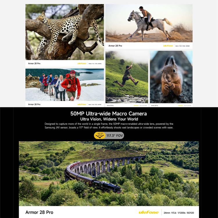 Ulefone Armor 28 Pro Rugged Phone, 16GB+512GB, Night Vision, 10600mAh, 6.67 inch + 1.04 inch Android 15 MediaTek Dimensity 7300 Octa Core, Network: 5G, NFC