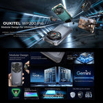 Oukitel WP200 Pro 5G Rugged Phone, 24GB+1TB, Display-Fingerabdrucksensor, 6,7 Zoll, Android 15.0, MTK Dimensity 8200 Octa-Core-Prozessor, NFC, OTG, Netzwerk: 5G