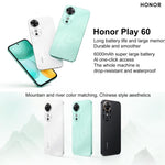 Honor Play 60, 6 GB + 128 GB, seitlicher Fingerabdrucksensor, 6,61 Zoll MagicOS 9.0, Dimensity 6300 Octa-Core-Prozessor, Netzwerk: 5G, OTG, Play 60, 6 GB + 128 GB, 6 GB + 128 GB
