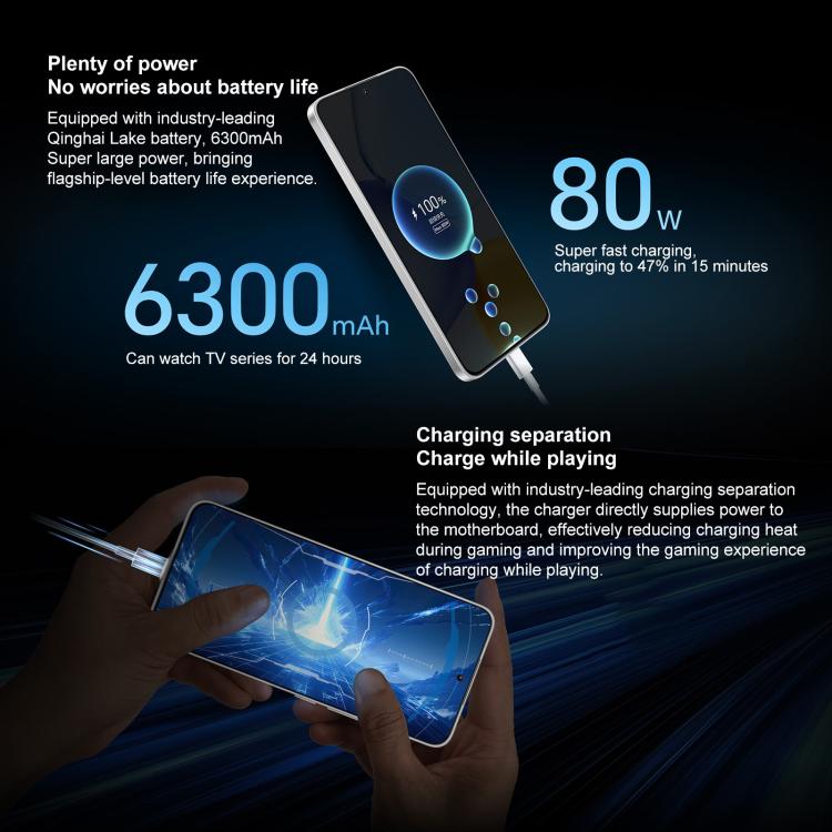 Honor X60 GT, 12 GB + 256 GB, Fingerabdrucksensor im Display, 6,7 Zoll MagicOS 9.0 (Android 15.0), Snapdragon 8+ Gen 1 Octa-Core-Prozessor, Netzwerk: 5G, OTG, NFC, 12 GB + 256 GB