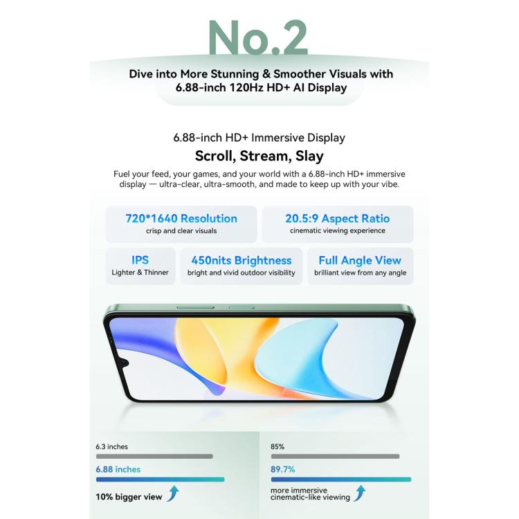 Blackview SHARK 6 5G, 8GB+128GB, 6.88 inch Android 15 Unisoc UMS9620 T8100 Octa Core, Network: 5G, NFC, OTG, 8GB+128GB