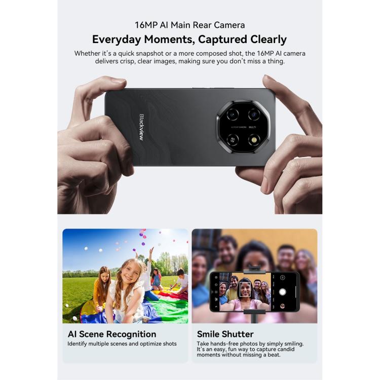 Blackview SHARK 6 5G, 8GB+128GB, 6.88 inch Android 15 Unisoc UMS9620 T8100 Octa Core, Network: 5G, NFC, OTG, 8GB+128GB